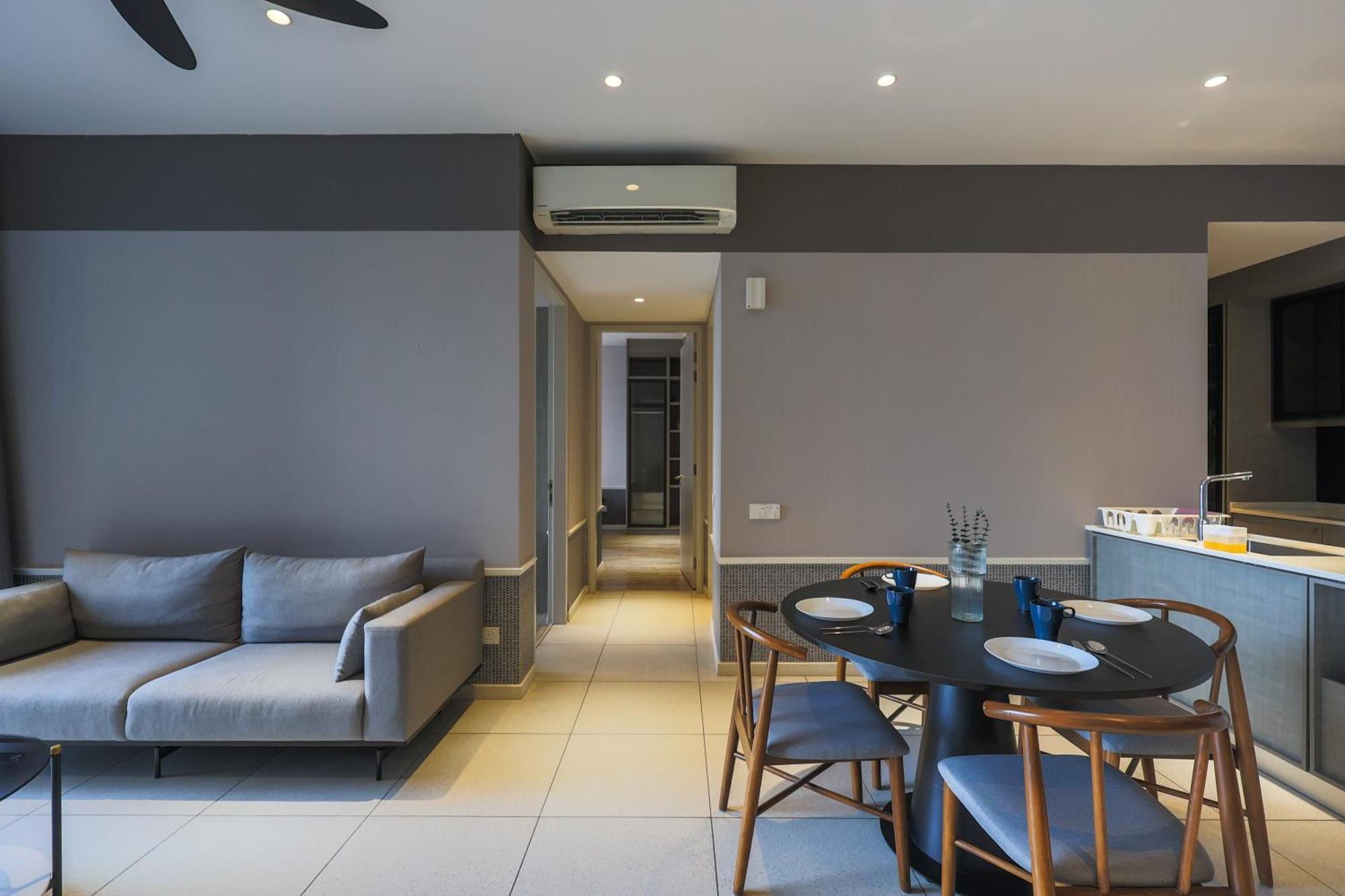 Millerz Square By Mykey Apartment Kuala Lumpur Ngoại thất bức ảnh A living room in a condominium